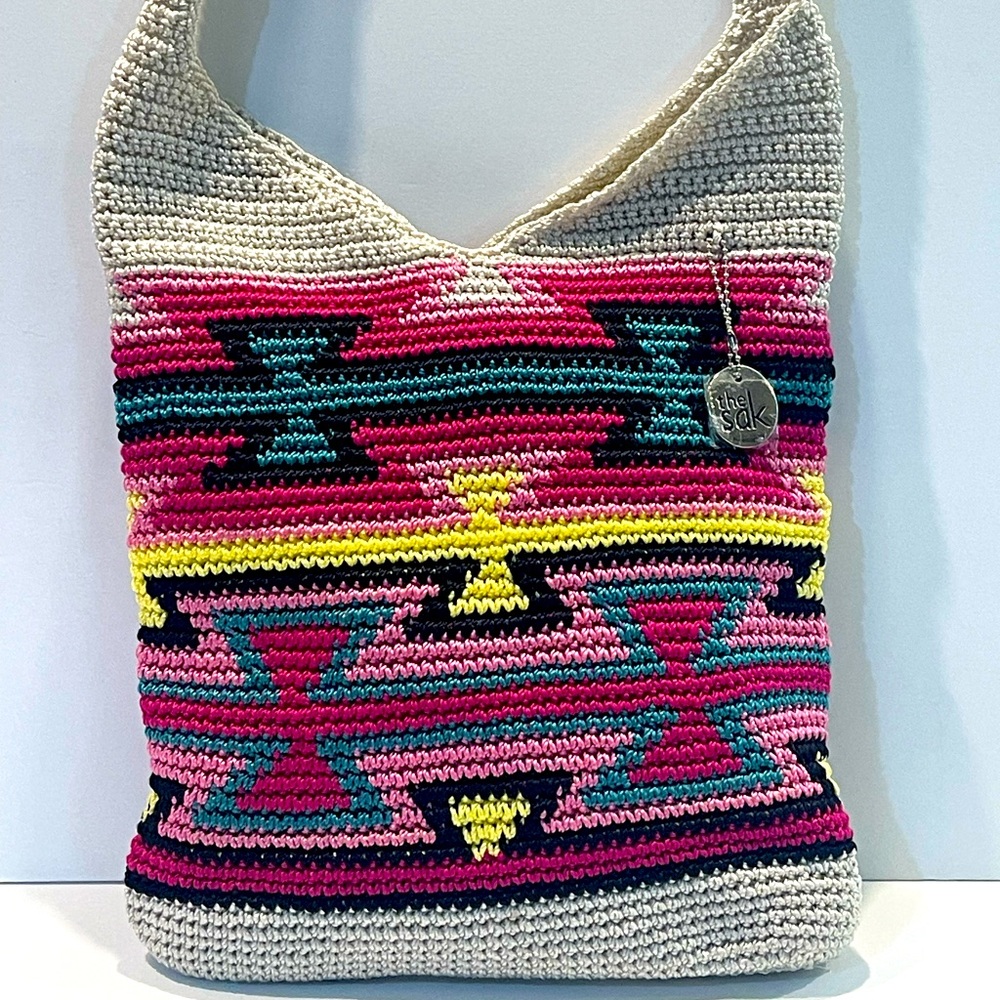 The Sak Back to Bali 120 Hobo Crochet Shoulder Purse